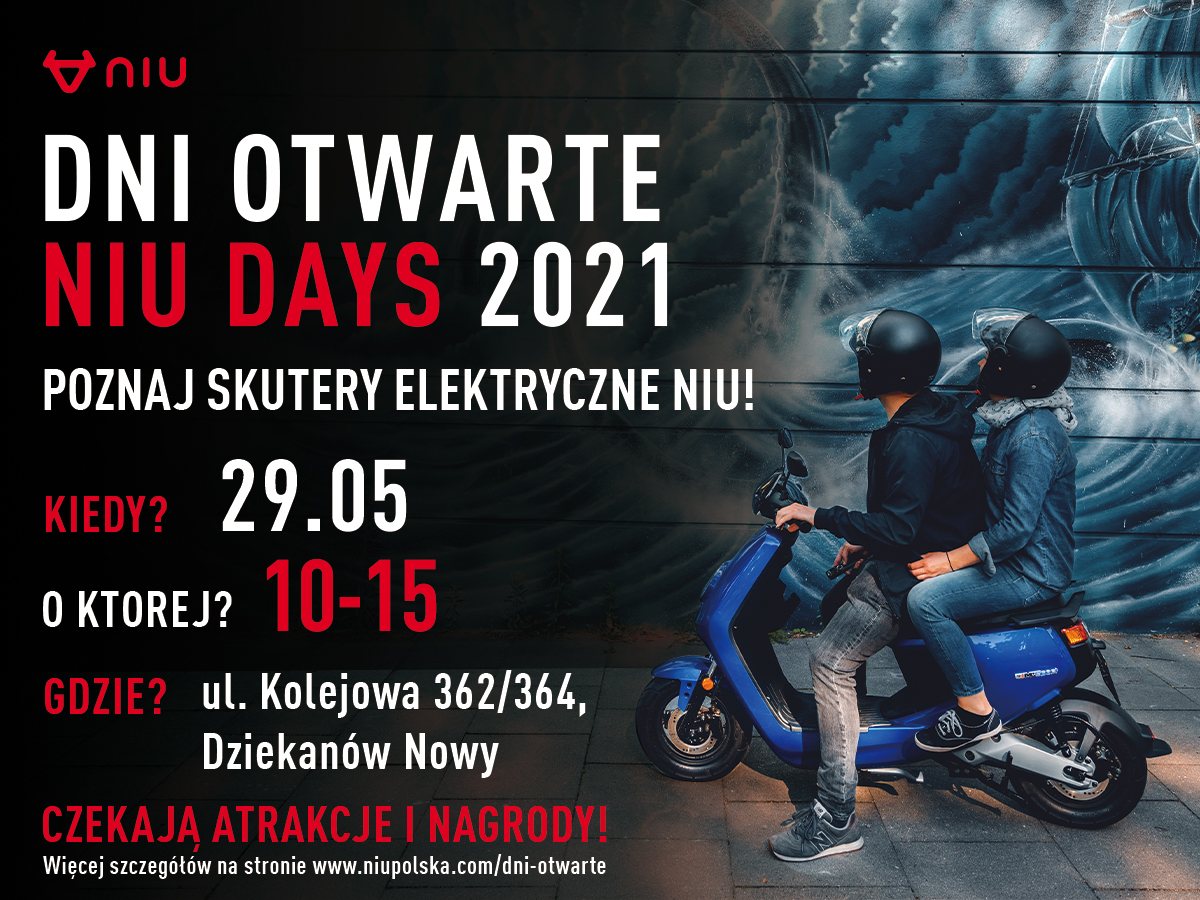 dni otwarte niu days 2021 skutery elektryczne skuter elektryczny niu polska